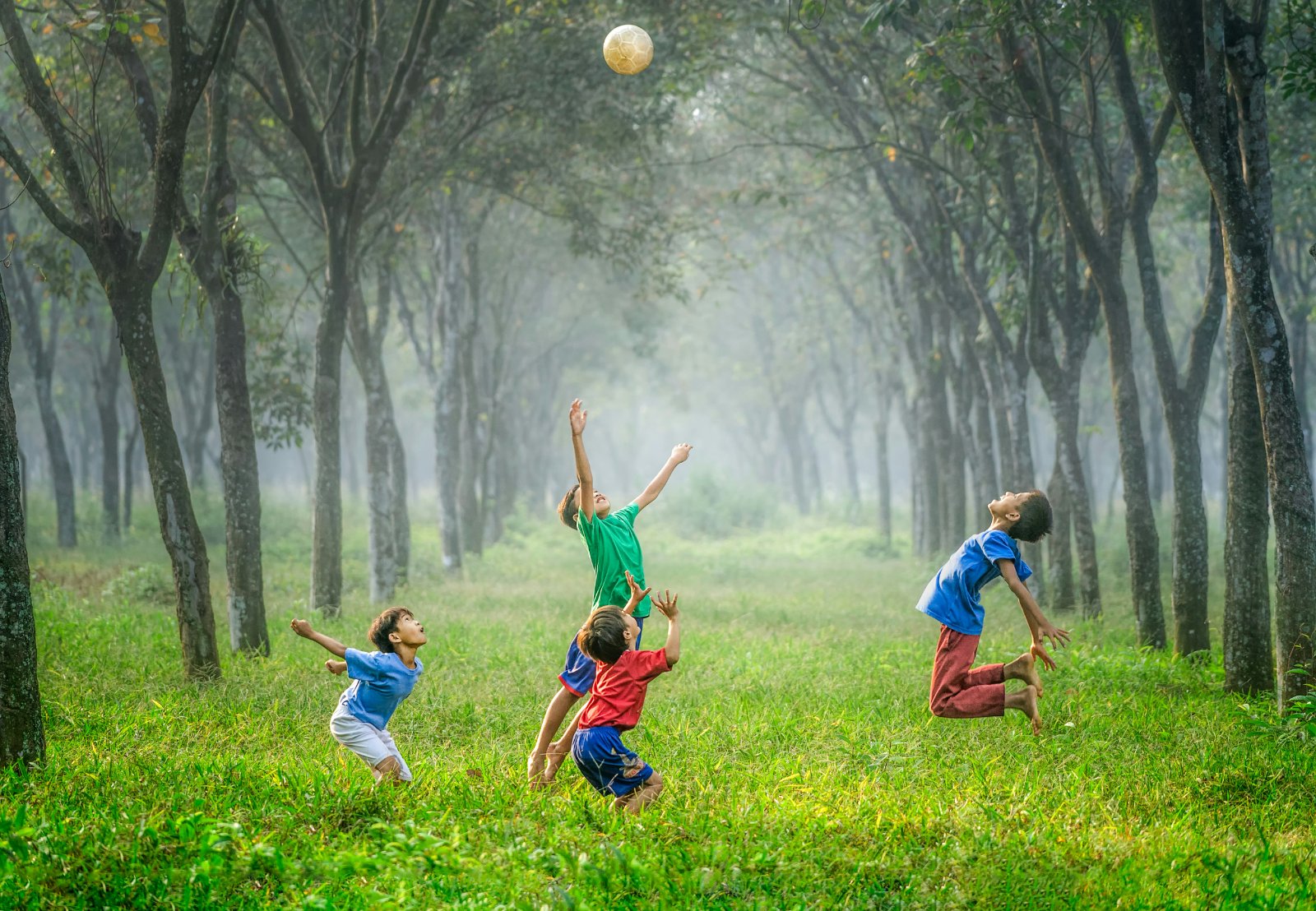 Jeu de ballon en extérieur : motricité globale pour les 2-4 ans